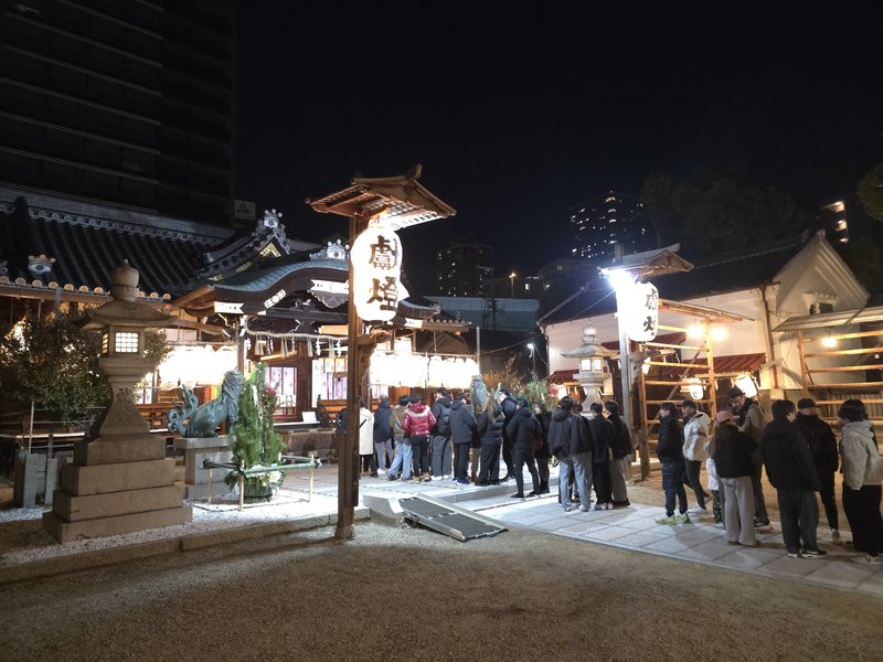 大晦日の参拝風景